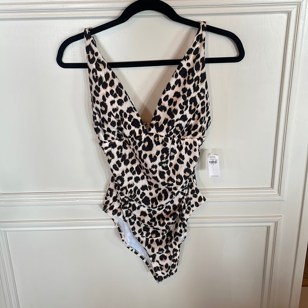 NWT Old Navy Ruched Deep V Neck One piece